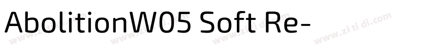 AbolitionW05 Soft Re字体转换